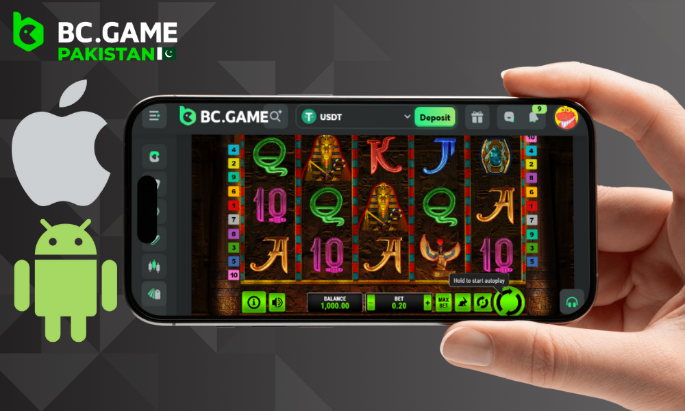 Book of RA Deluxe can be played through the BC Game app