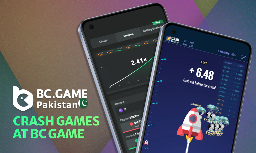 Play Crash games using BC Game in Pakistan