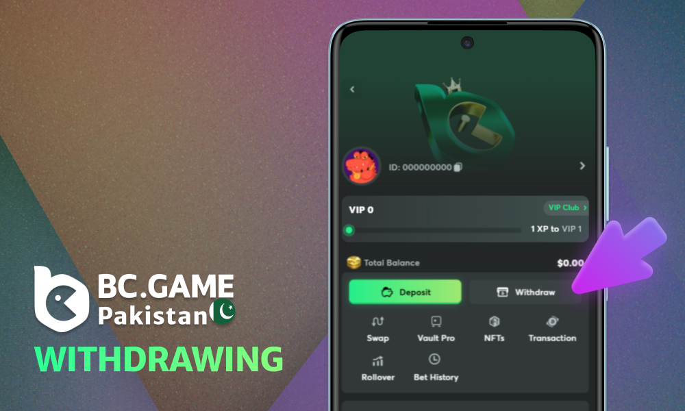 How to easily withdraw your winnings in the BC Game app