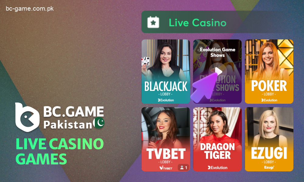 Live Casino experience at BC Game