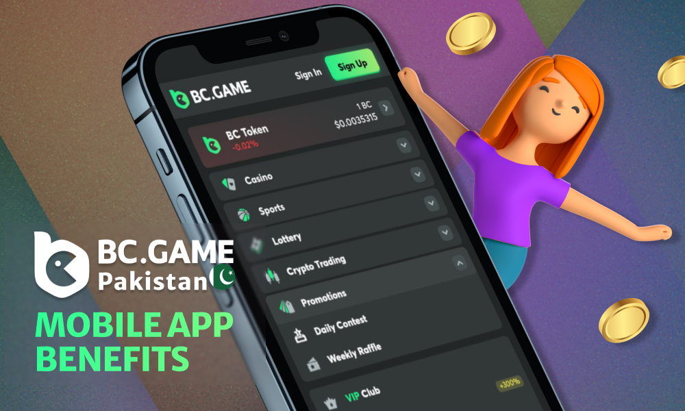 Advantages of playing and betting via App BC Game Pakistan